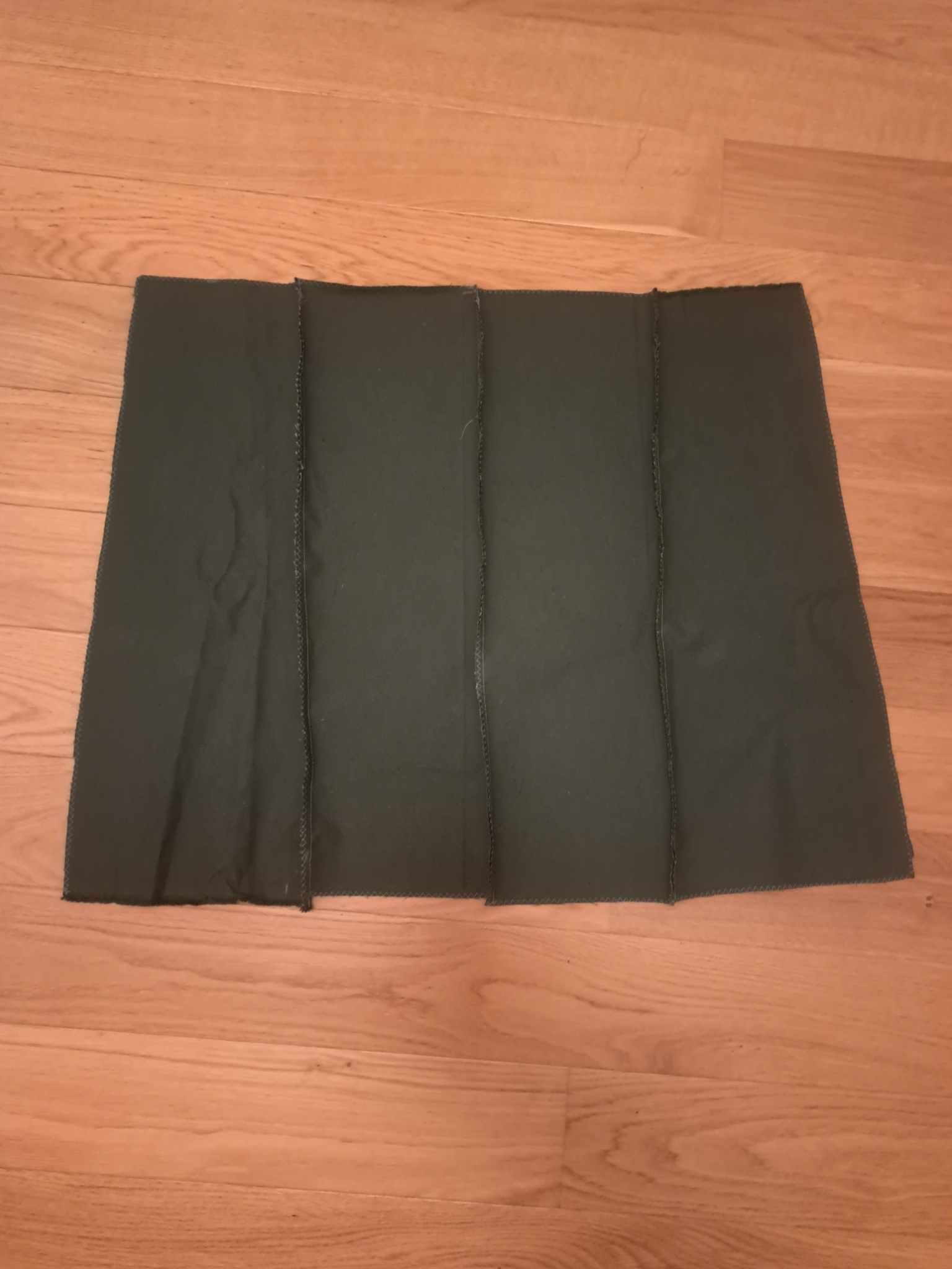 Cone pieces sewn together