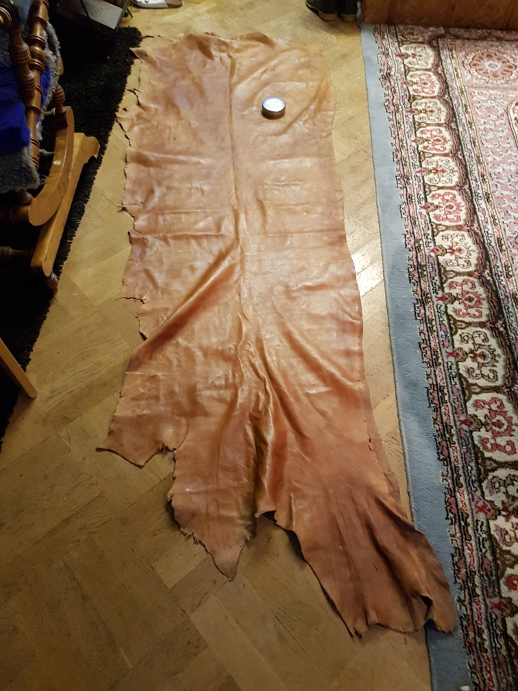 Preparing the leather