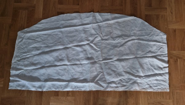Figur 3: Utklippt tyg för brokor
