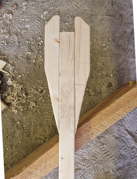 Monterad vertikal gaffel